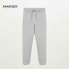 MANGO LIGHT GREY CORD ORGANIC TROUSER 61507