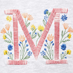 MANGO LIGHT GREY EMBROIDERED SWEASHIRT