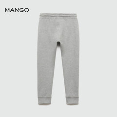 MANGO LIGHT GREY FRANCIA JOGGER STYLE TROUSER 77083271