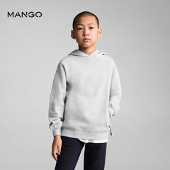 MANGO LIGHT GREY FRESH THOUGHT HOODIE