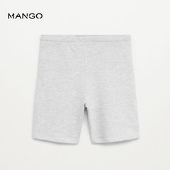 MANGO LIGHT GREY JOGGING BERMUDA SHORTS