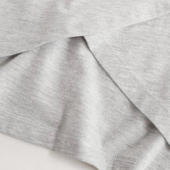 MANGO LIGHT GREY LONG SLEEVE HOODED T-SHIRT