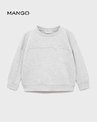MANGO LIGHT GREY OVERSIZED COTTON SWEATSHIRT 17034428