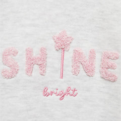 MANGO LIGHT GREY SHINE EMBOSSED SWEATSHIRT 77054769