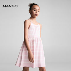 MANGO LIGHT PINK TIE DYE PRINT DRESS