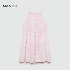MANGO LIGHT PINK TIE DYE PRINT DRESS