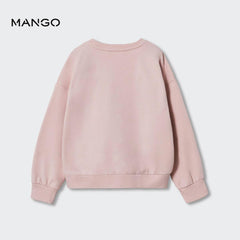 MANGO LOGO PASTEL PINK SWEATSHIRT 37085813