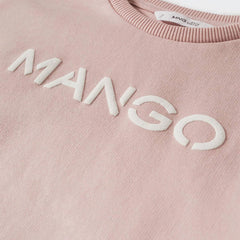 MANGO LOGO PASTEL PINK SWEATSHIRT 37085813