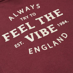 MANGO BURGUNDY FEEL THE VIBE HOODIE