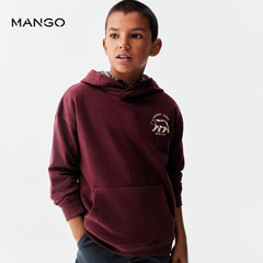 MANGO BURGUNDY FEEL THE VIBE HOODIE