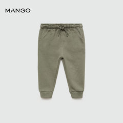 MANGO MEDIUM GREEN JOGGER TROUSER 77062928