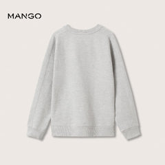 MANGO GREY BORN TO BE MVP PRINTED SWEATSHIRT 2506