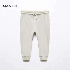 MANGO MEDIUM GREY EMBOSSED EAR JOGGER TROUSER