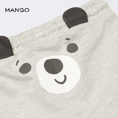 MANGO MEDIUM GREY EMBOSSED EAR JOGGER TROUSER