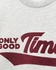 MANGO MEDIUM GREY GOOD TIMES PRINTED SWEATSHIRT WITH TROUSER SET