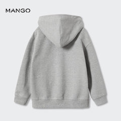 MANGO MEDIUM GREY ZIIPED HOODIE 1030