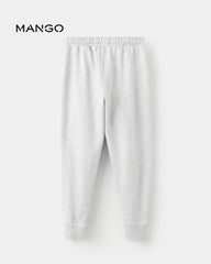 MANGO MEDIUM HEATHER GREY JOGGER TROUSER 27891252