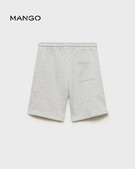 MANGO MEDUIM GREY COTTON SHORTS 87085142