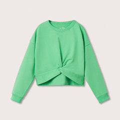 MNG MINT GREEN KNOTTED OVERSIZED SWEATSHIRT