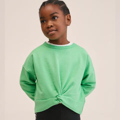 MNG MINT GREEN KNOTTED OVERSIZED SWEATSHIRT