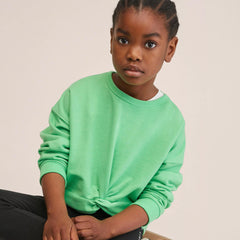 MNG MINT GREEN KNOTTED OVERSIZED SWEATSHIRT
