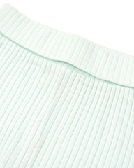 MANGO MINT GREEN RIBBED LEGGING