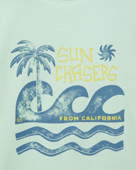 MANGO MINT GREEN TROPICAL PRINT T-SHIRT