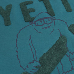 MANGO MINT GREEN YETI PRINT SWEATSHIRT