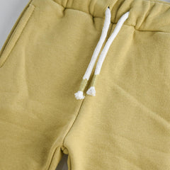 MANGO MUSTARD PLAIN TROUSER