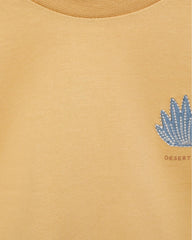 MANGO MUSTARD DESERT VIBES PRINTED T-SHIRT