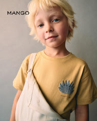 MANGO MUSTARD DESERT VIBES PRINTED T-SHIRT
