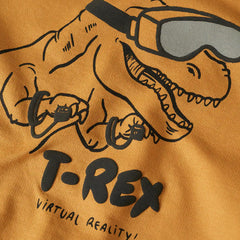 MANGO MUSTARD T-REX SWEATSHIRT 2 PCS SET