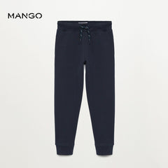 MANGO NAVY BLUE BOYS COTTON JOGGER TROUSER