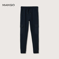 MANGO NAVY BLUE CARGO JOGGER TROUSER 27042002