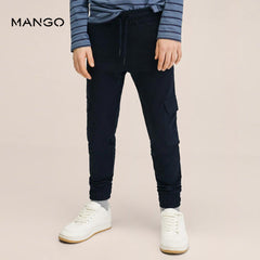 MANGO NAVY BLUE CARGO JOGGER TROUSER 27042002