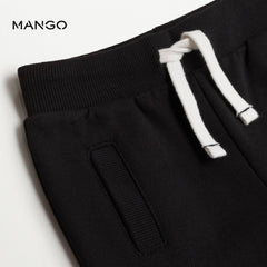 MANGO BLACK COTTON JOGGER TROUSER-1068