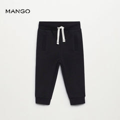 MANGO BLACK COTTON JOGGER TROUSER-1068