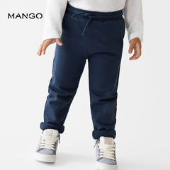 MANGO NAVY BLUE GIRLS COTTON JOGGER TROUSER 0812