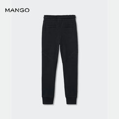 MANGO NAVY BLUE JOGGER TROUSER WITH SEAMS 3253