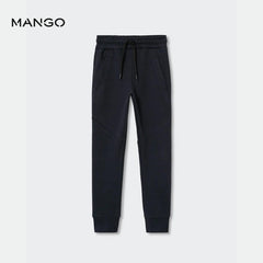 MANGO NAVY BLUE JOGGER TROUSER WITH SEAMS 3253