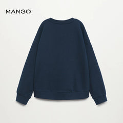 MANGO NAVY KIDS ARE THE FUTURE SWEATSHIRT WITH TROUSER SET