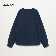 MANGO NAVY BLUE KIDS ARE THE FUTURE SWEATSHIRT