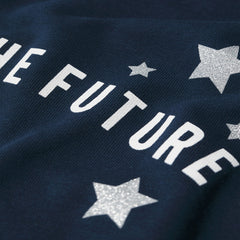 MANGO NAVY BLUE KIDS ARE THE FUTURE SWEATSHIRT