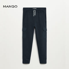 MANGO NAVY BLUE POCKET JOGGER TROUSER