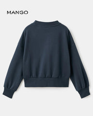 MANGO NAVY BROOKLYN SWEATSHIRT 17015167