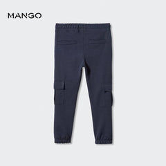 MANGO NAVY CARGO JOGGER TROUSER 47041506