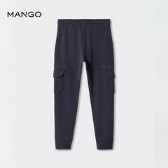 MANGO NAVY CARGO JOGGER TROUSER 57062518