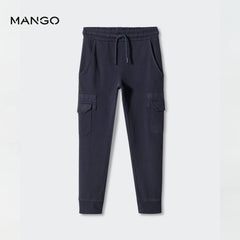 MANGO NAVY CARGO JOGGER TROUSER 57062518
