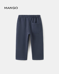 MANGO NAVY COTTON JOGGER TROUSER 17047895