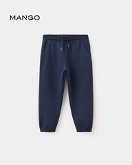 MANGO NAVY COTTON JOGGER TROUSER 37094779